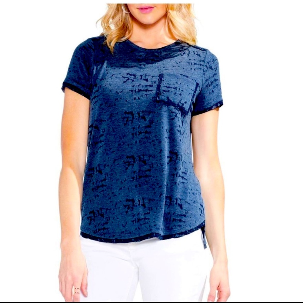 Vince Camuto Melange Jersey Pocket Tee - XL - NWT - Picture 1 of 10